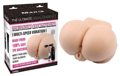 Masturbateur Fessier Vibrant Tori's Plump Ass Vulve-Anus