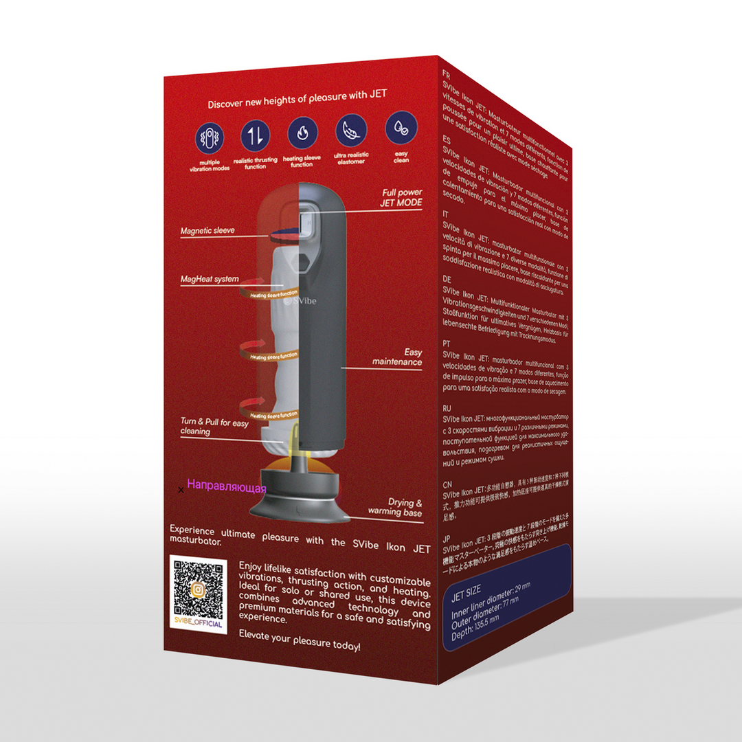 Masturbateur Ikon Jet Va-et-Vient et Vibrations