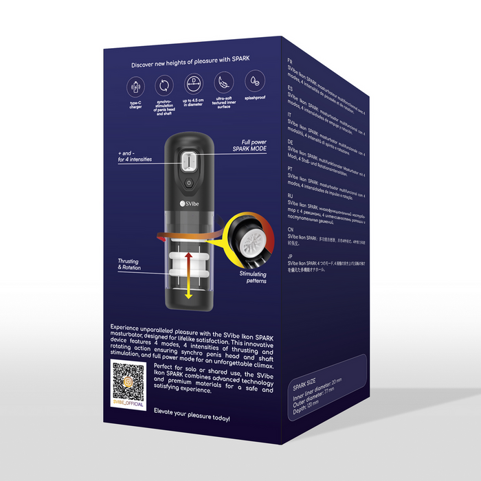 Masturbateur Ikon Spark Va-et-Vient et Rotation