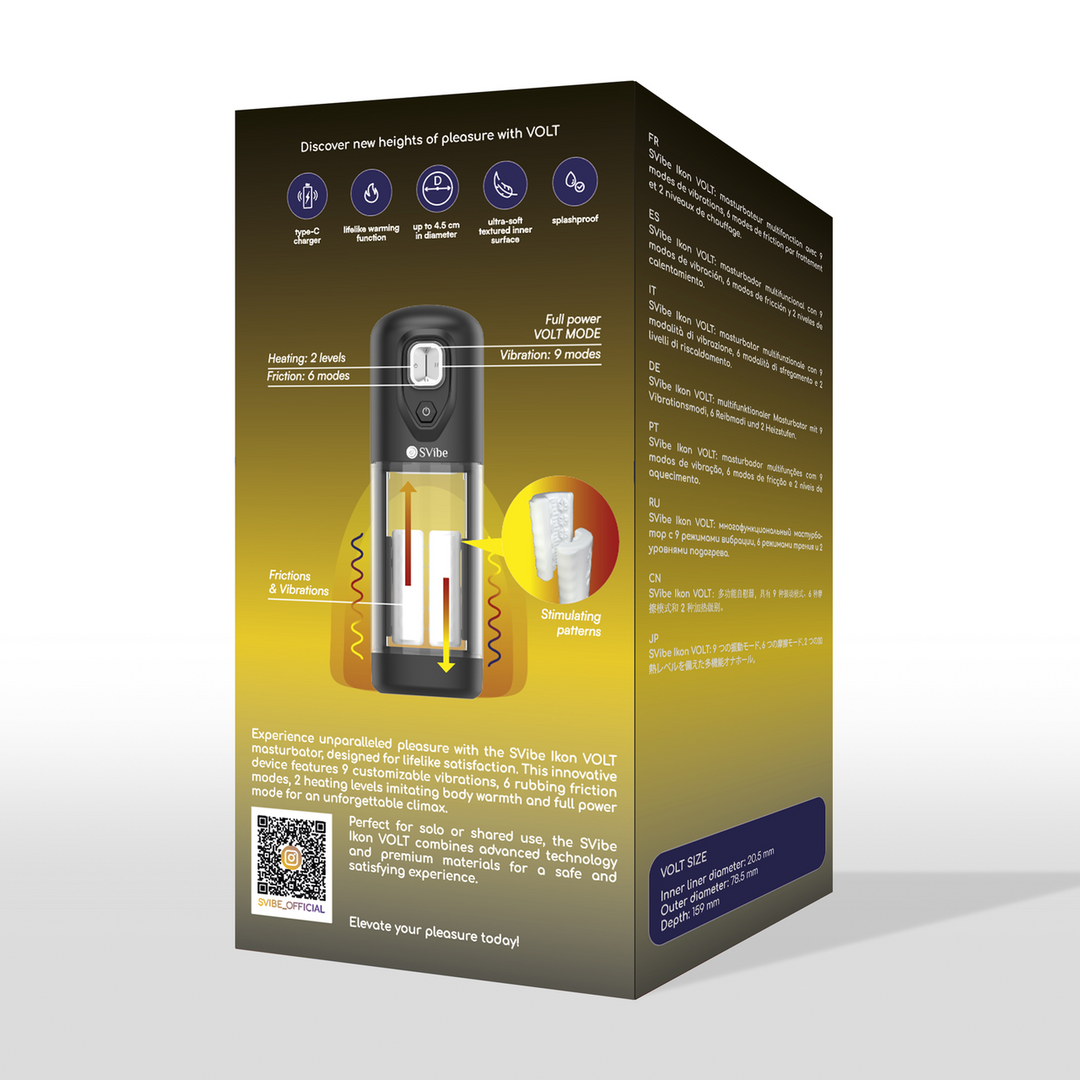 Masturbateur Ikon Volt Vibration et Friction