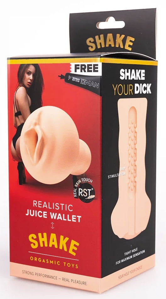 Masturbateur Juice Wallet Shake Vulve