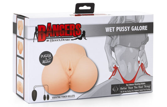 Masturbateur Réaliste Vibrant Wet Pussy 2 Entrées