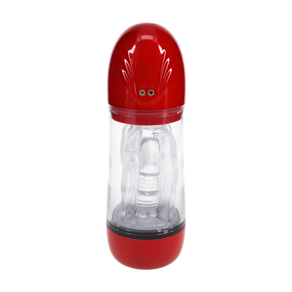 Masturbateur Sonicpull Vibrations et Succion Rouge