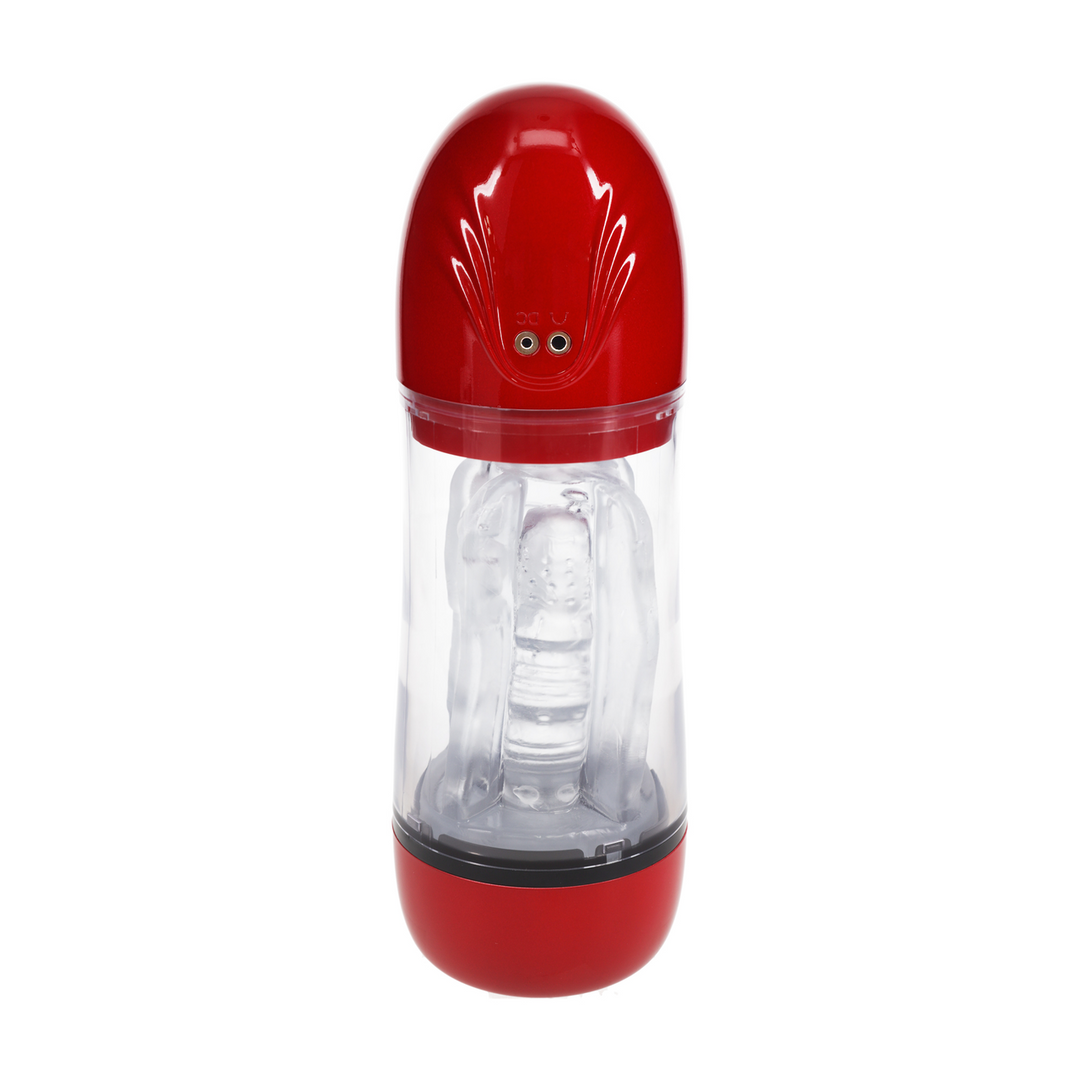 Masturbateur Sonicpull Vibrations et Succion Rouge