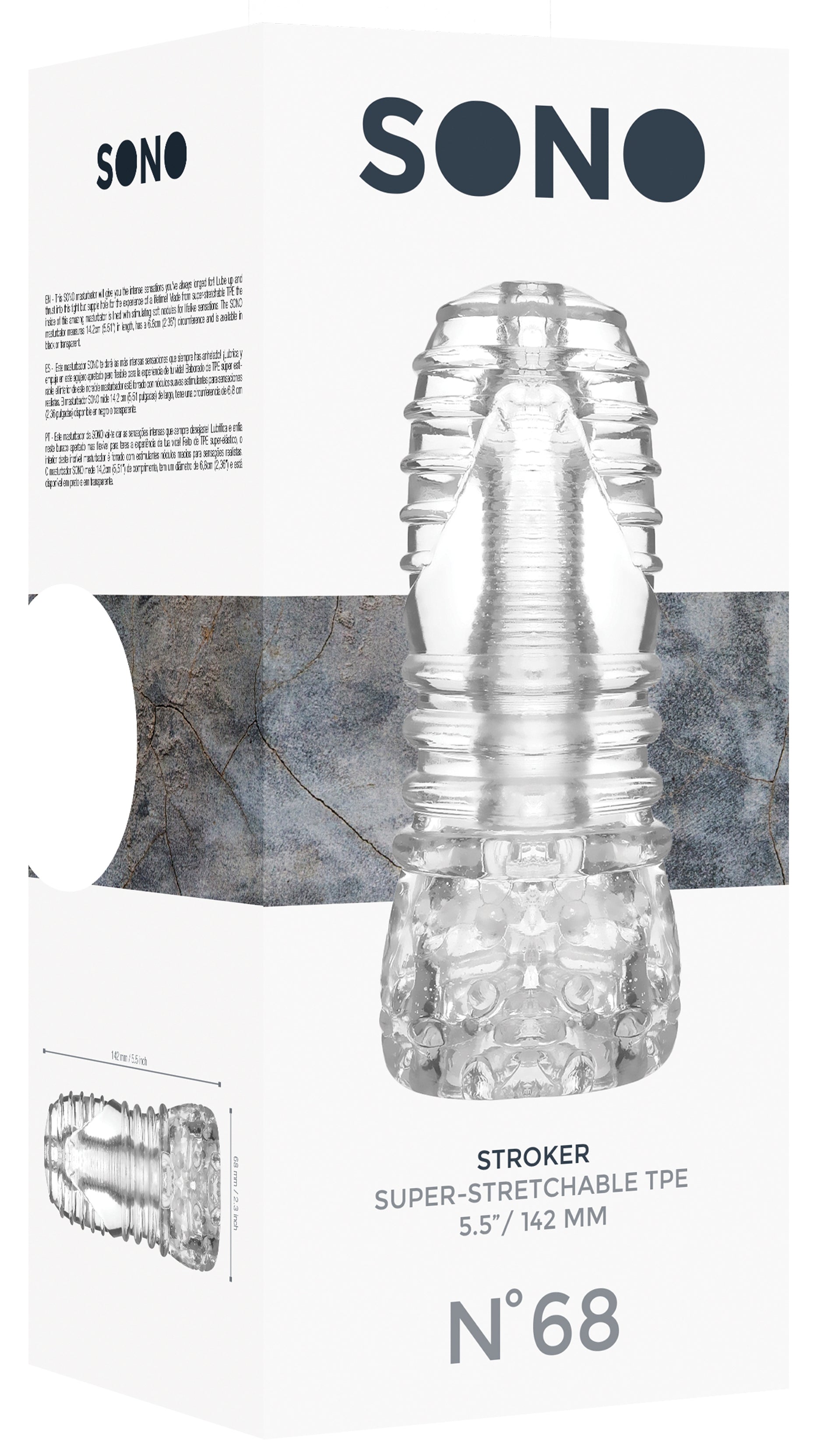 Masturbateur Super Stretch Sono N68 Transparent