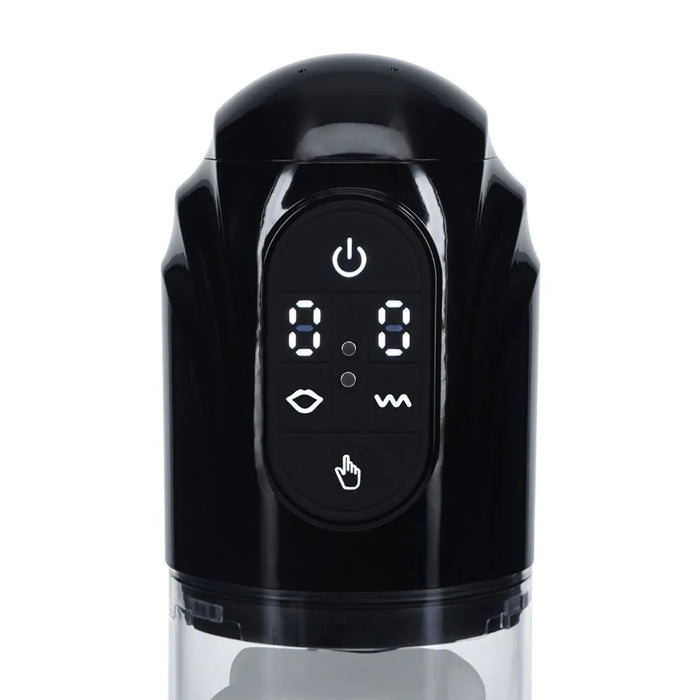 Masturbateur TechnoThrust Vibration et Succion Noir
