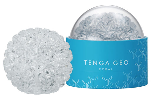Masturbateur Tenga Geo Transparent - Coral