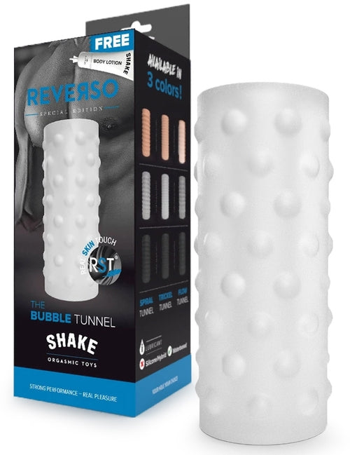 Masturbateur The Bubble Tunnel Shake Reverso Blanc