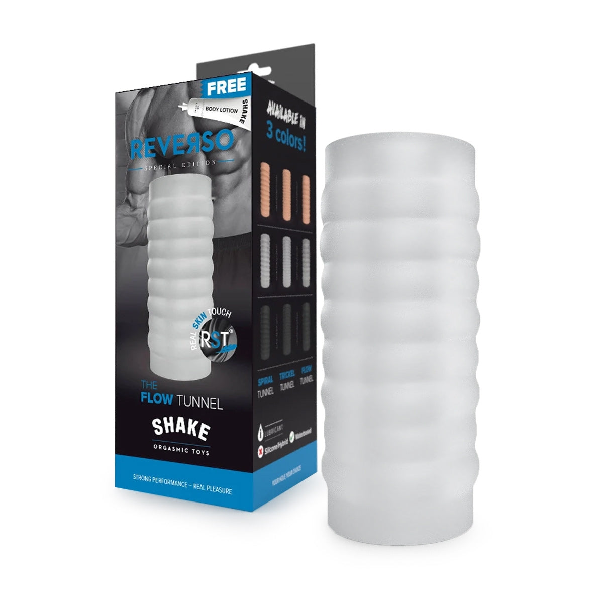 Masturbateur The Flow Tunnel Shake Reverso Blanc