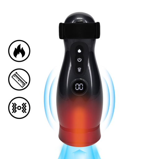 Masturbateur Virtuo Vibrations et Succion Noir