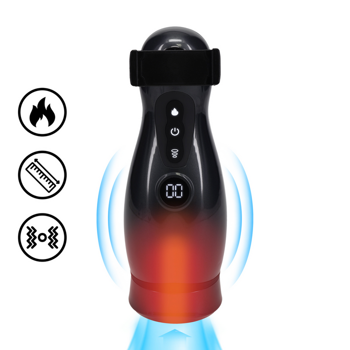 Masturbateur Virtuo Vibrations et Succion Noir