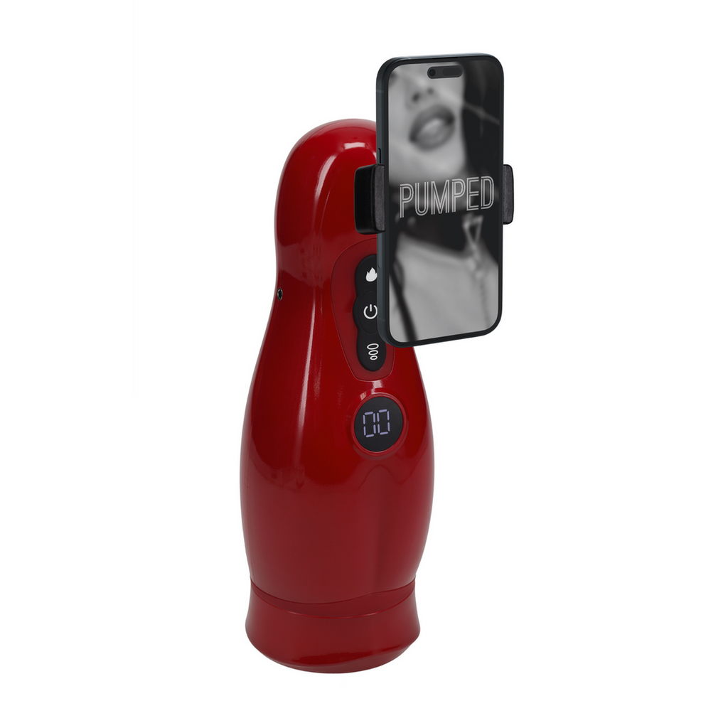 Masturbateur Virtuo Vibrations et Succion Rouge