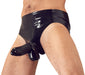Slip en latex avec étui pénien perlé
