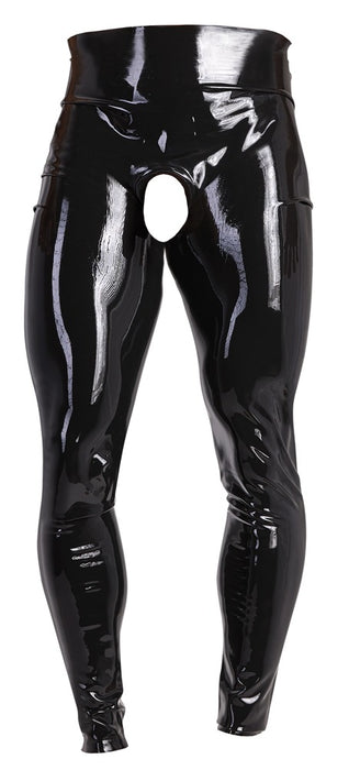 Caleçon long en latex avec Ouverture pénienne