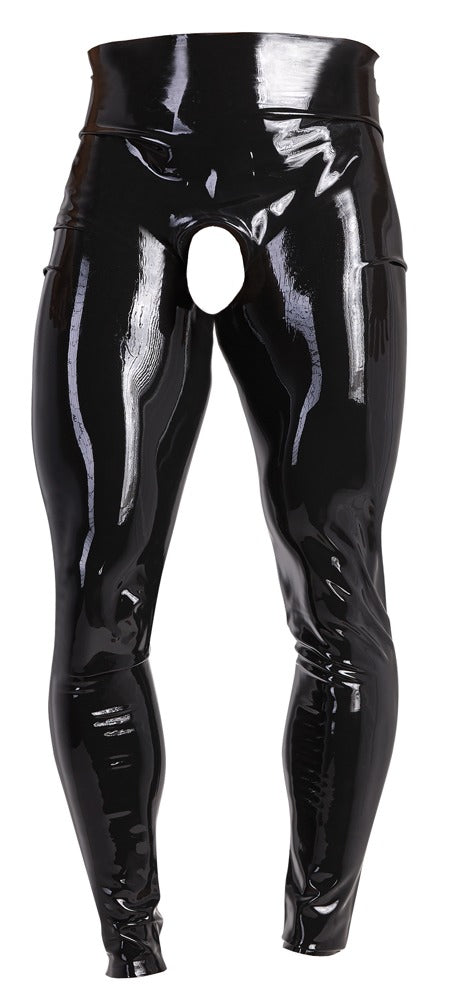 Caleçon long en latex avec Ouverture pénienne