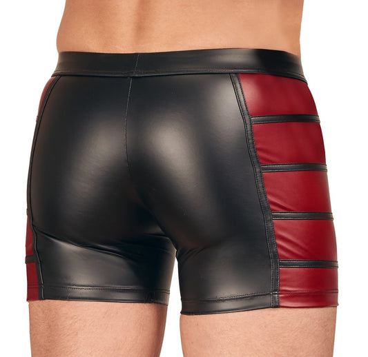Boxer long VEGA Noir-Rouge