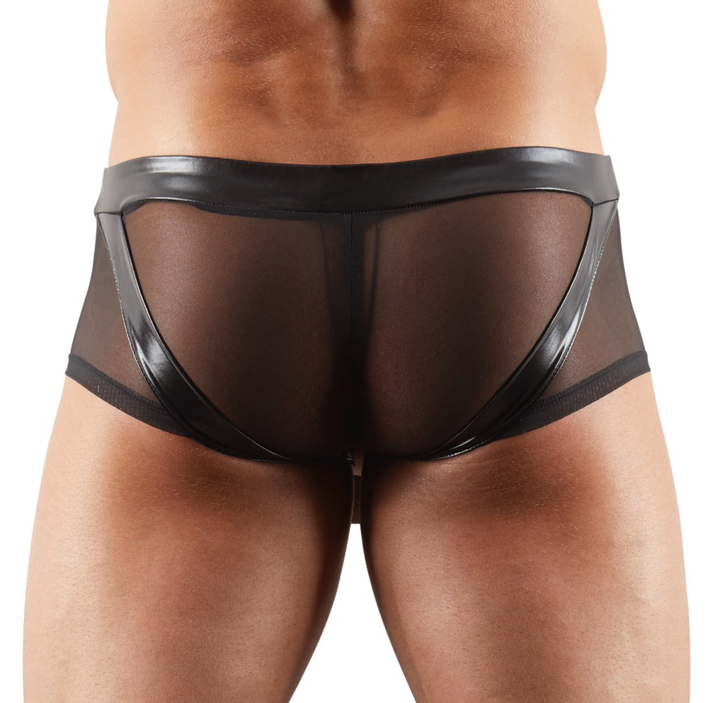 Boxer sexy avec Anneau TROYA Noir