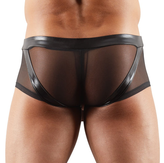 Boxer sexy avec Anneau TROYA Noir