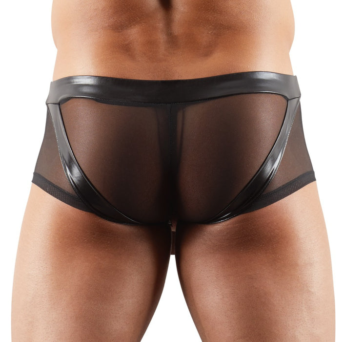 Boxer sexy avec Anneau TROYA Noir
