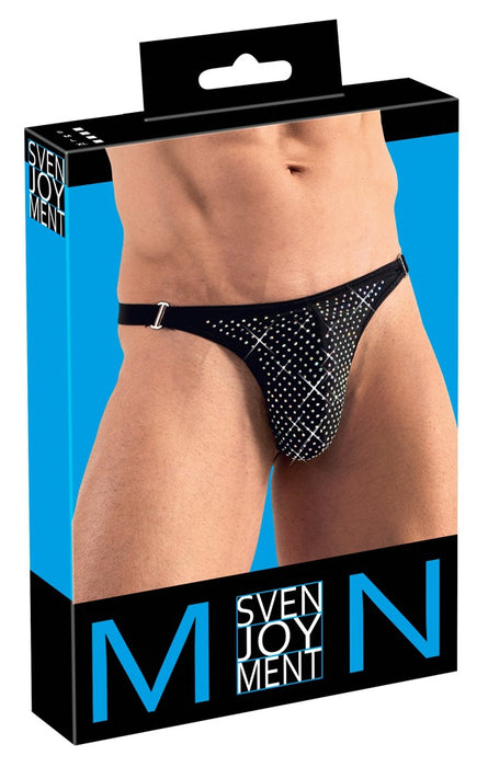 String avec strass brillants ARTEMIS Noir