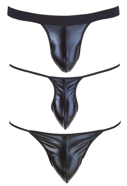 Lot de 3 strings JOY Noirs
