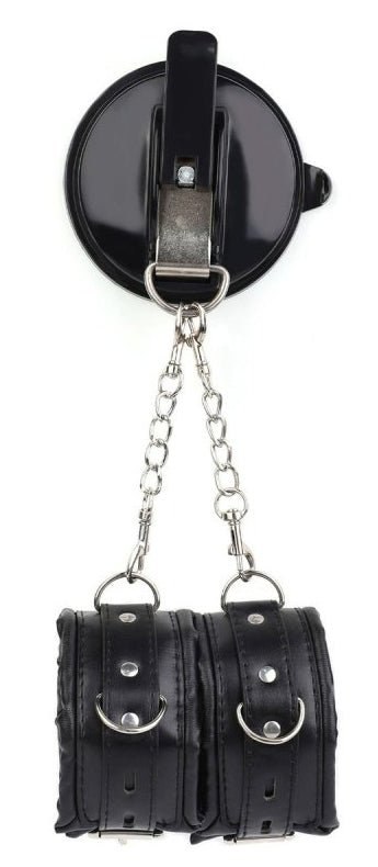 Menottes avec Ventouse Strongcup Noires