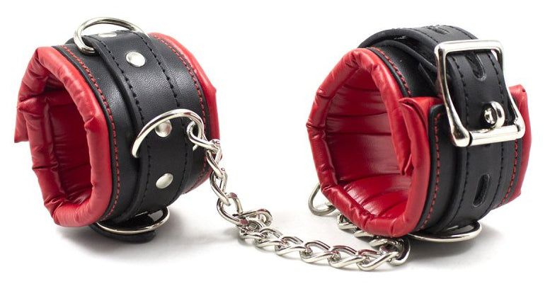 Menottes avec Ventouse Strongcup Rouges