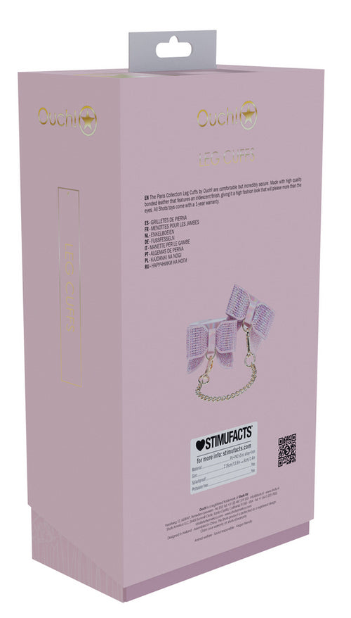 Menottes de Chevilles Paris Rose