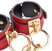 Menottes de poignets GOLDY CUFF Rouge-Noir