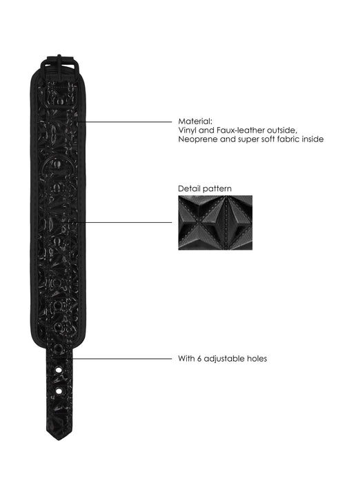 Menottes de poignets Luxury Noire
