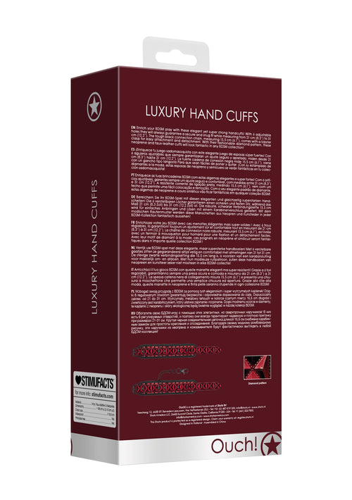 Menottes de poignets Luxury Rouge