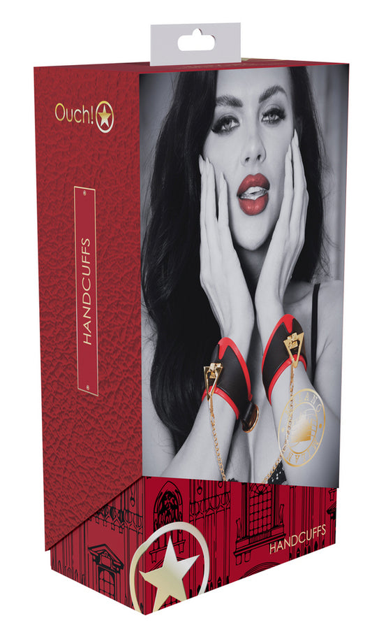 Menottes de Poignets Milan Noir et Rouge