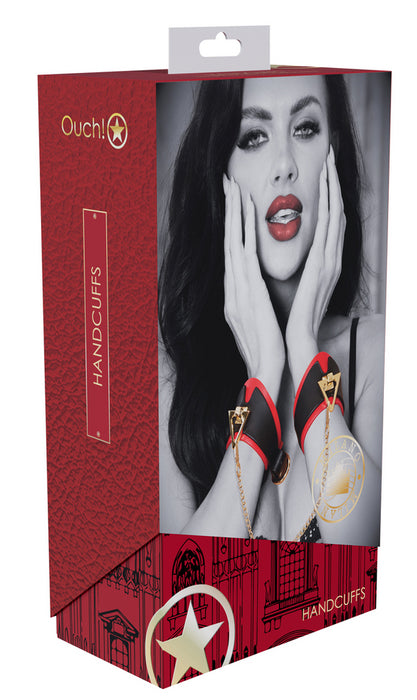 Menottes de Poignets Milan Noir et Rouge