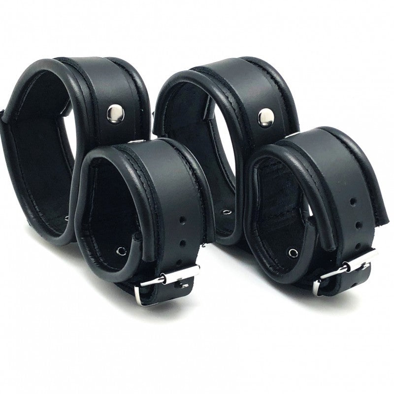 Menottes de retenue Chevilles / Mains en cuir