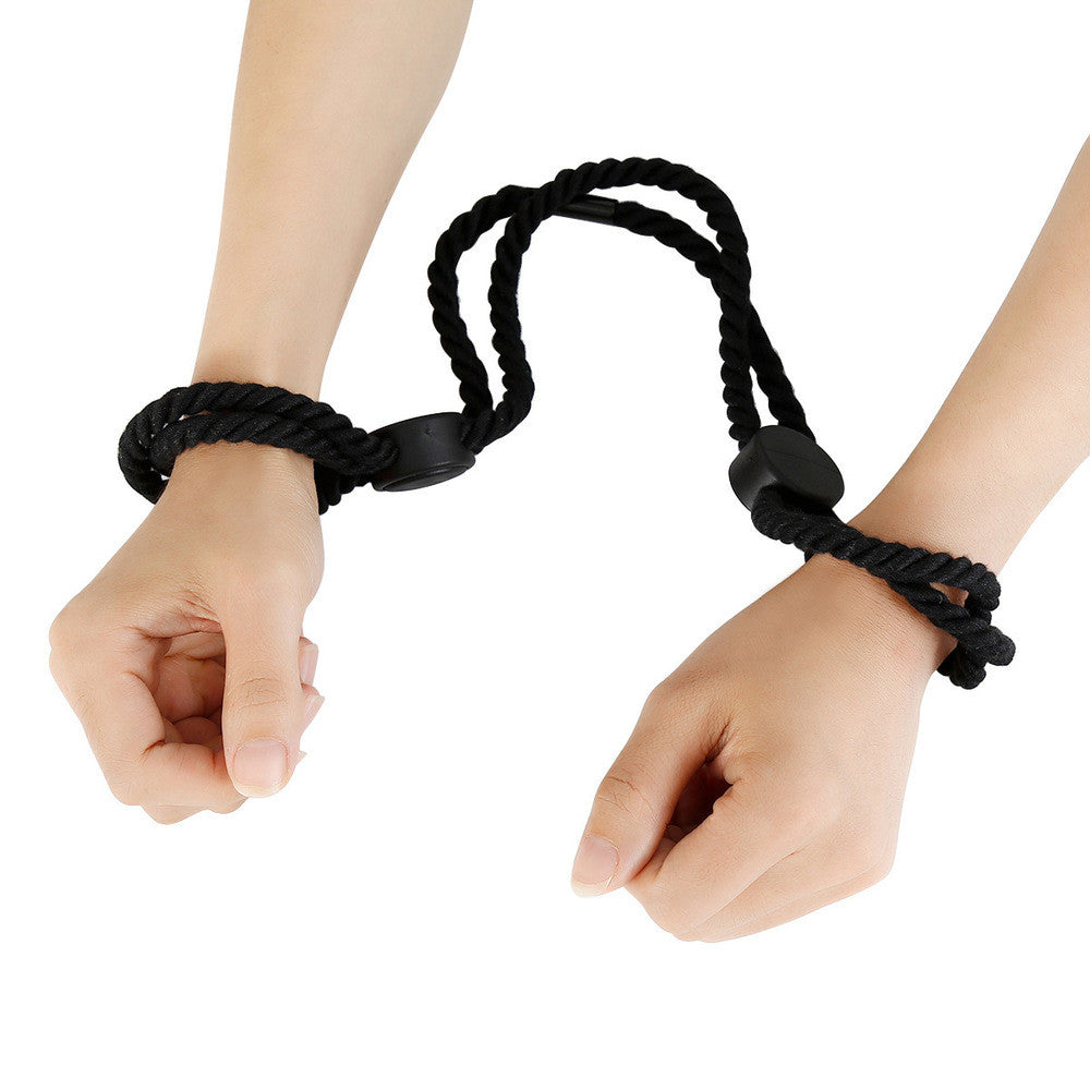 Menottes Doubles en Corde Dualpurpose Noires