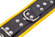 Menottes en cuir pour Chevilles Noir-Jaune