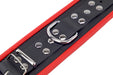 Menottes en cuir pour poignets Noir-Rouge