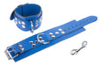 Menottes en cuir Ultra Bleues