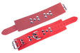 Menottes en cuir Ultra rouges