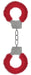 Menottes Fourrure Métalliques Rouge