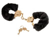 Menottes Gold Furry Noires