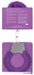 Menottes Pleasure Furry Violet