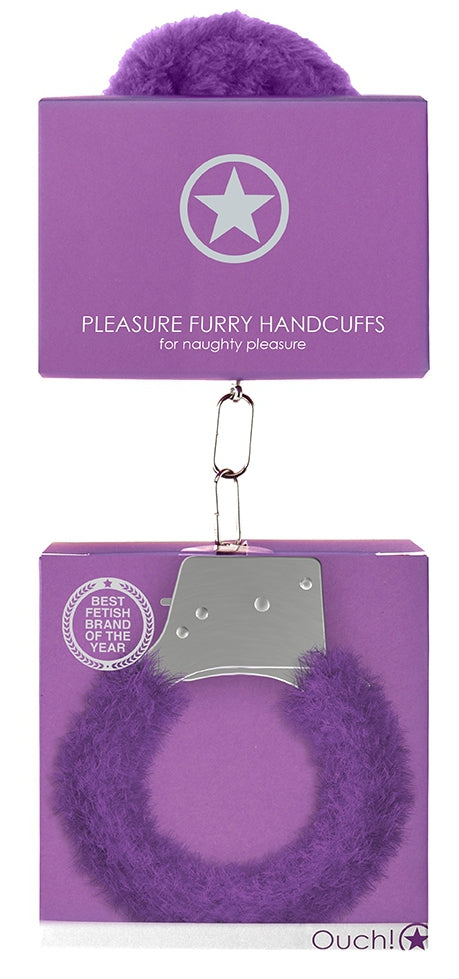 Menottes Pleasure Furry Violet