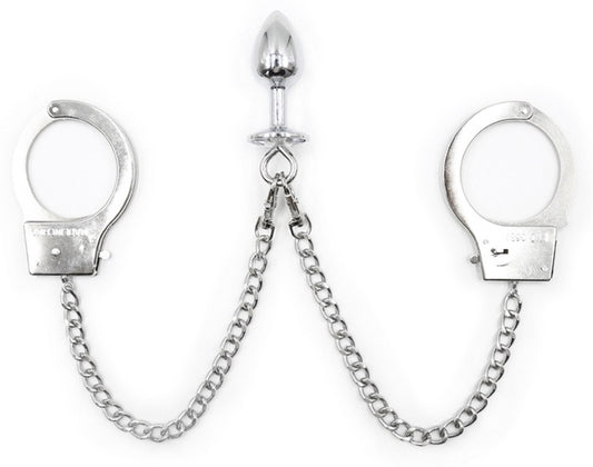 Menottes Plug en métal 6 x 2.7cm