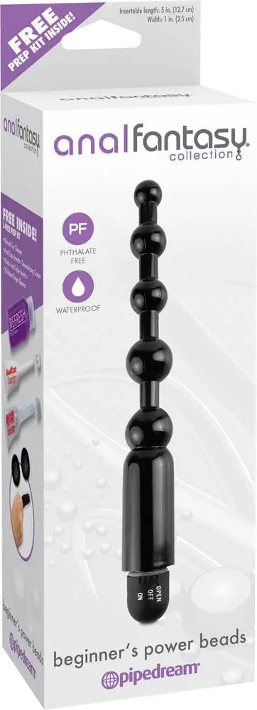Mini Beads Balls Vibrant 12 x 2.5 cm Noir