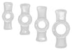 Mini Cockrings Bowring x 4 Transparents