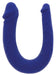 Mini Double gode U-Shape 11 x 3.1cm Bleu
