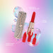 Mini Vibro 4 embouts Candy Rose