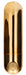 Mini Vibro Bullet Up 7.7 x 2cm Doré