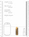 Mini Vibro Bullet Up 7.7 x 2cm Doré